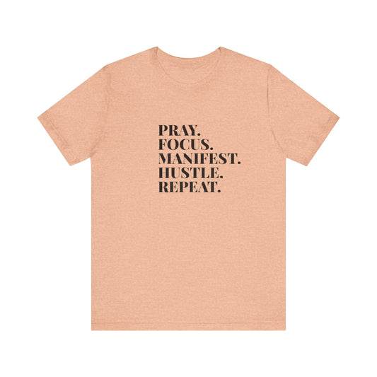 Pray and focus Sleeve Tee